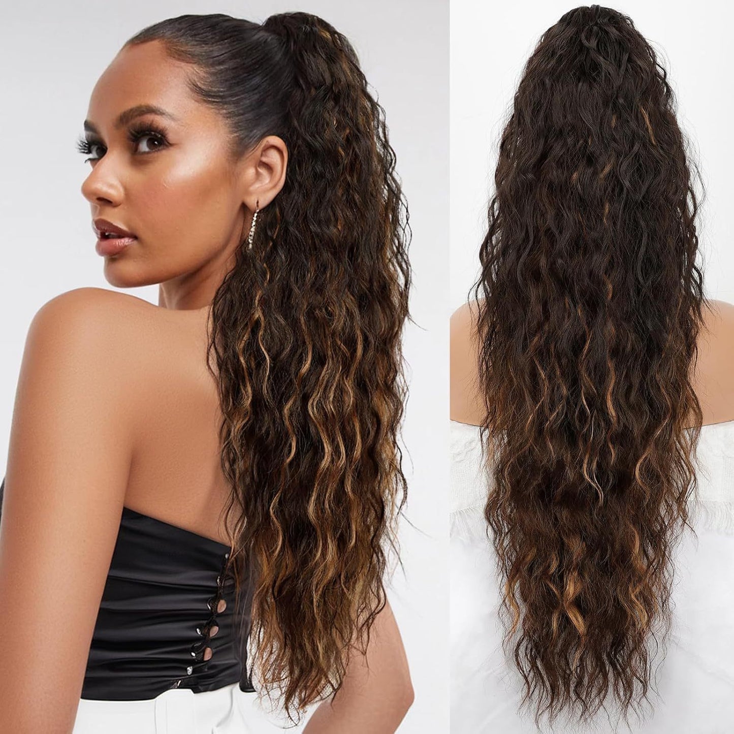 Ponytail Hair Extension Clip-On – 30" Inch